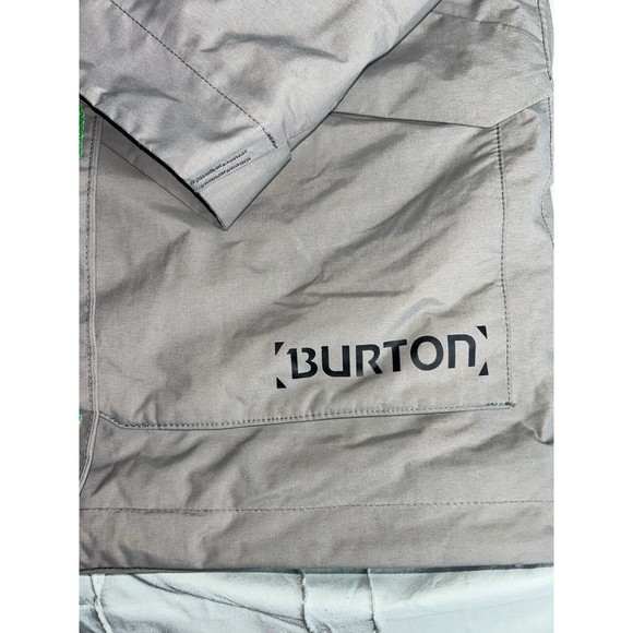 Burton Jacket Men L Green DryRide MountainDew Snowboard Hooded Winter Coat Parka - Picture 8 of 12